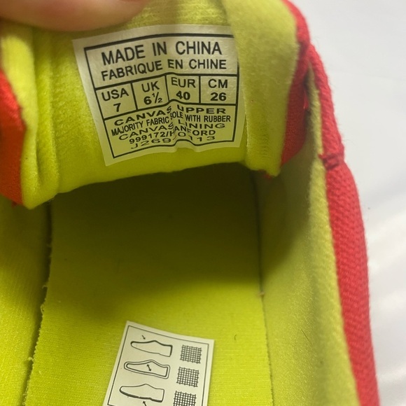 NWOT POLO Ralph Lauren bright and green sneakers. So bright and cheery! Size 7. - Picture 5 of 5